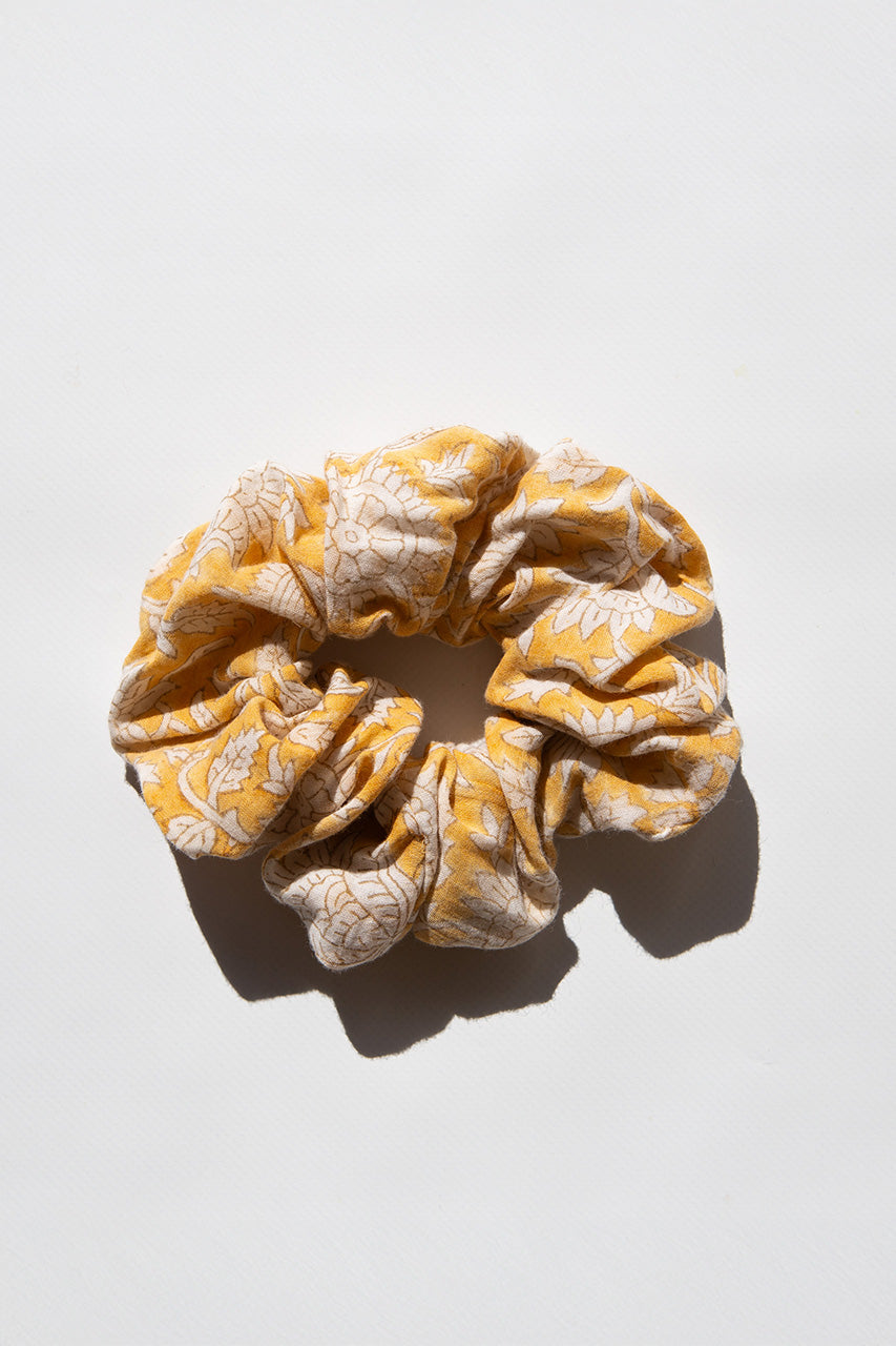 Upcycled Scrunchie ~ Turmeric