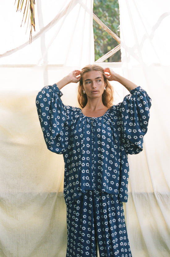 Zahra Blouse ~ Indigo