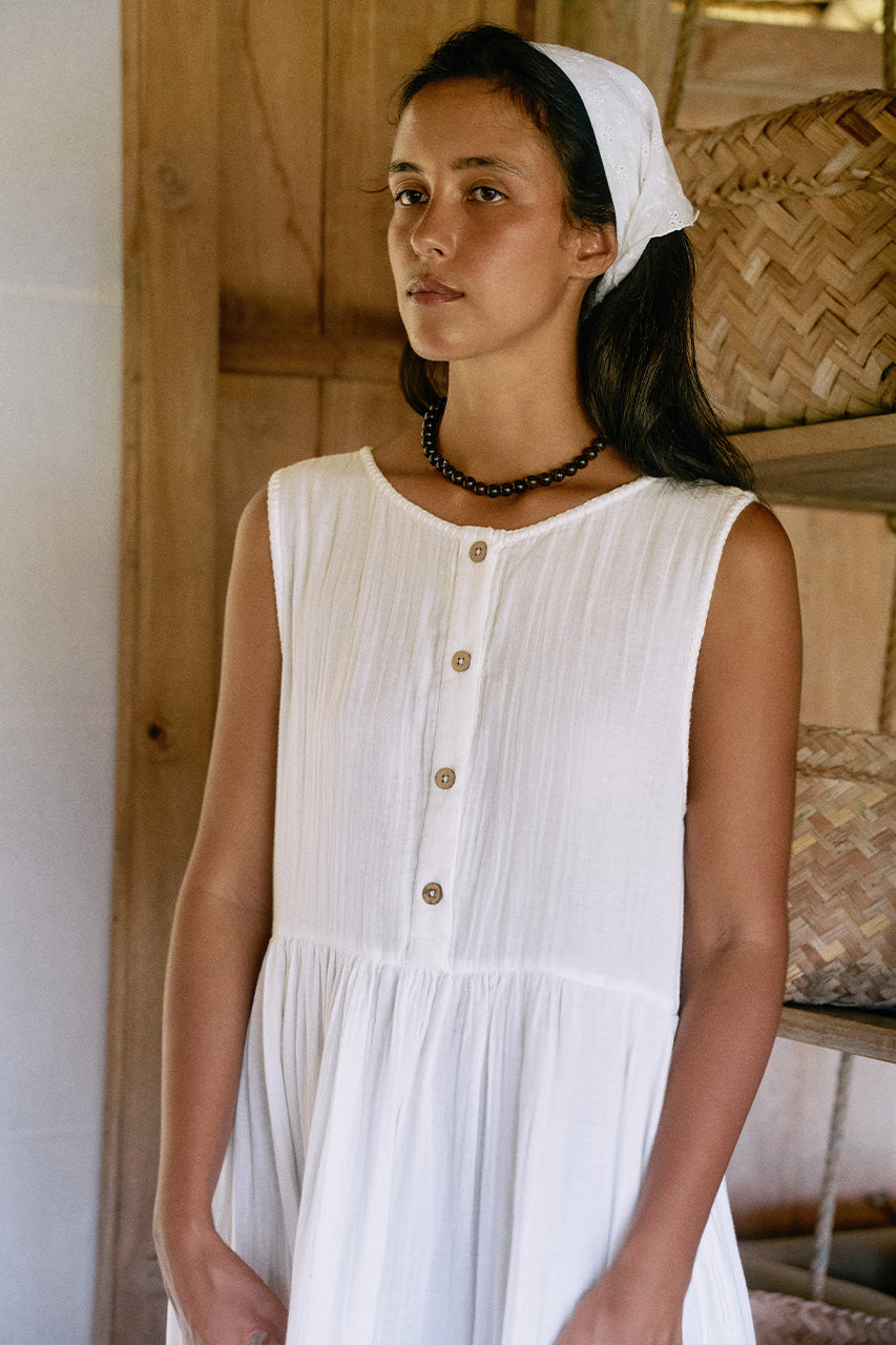 Nadi Dress ~ White