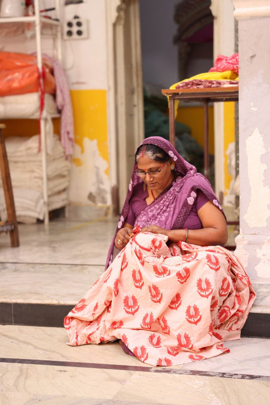 Upcycled Scrunchie ~ Saffron