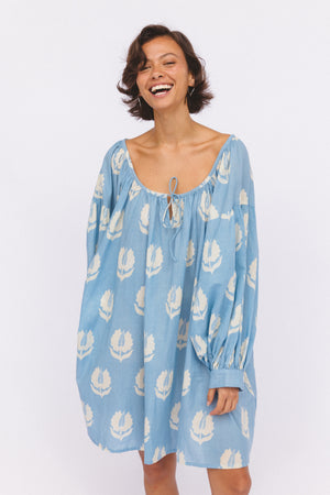 Ria Mini Dress ~ Sky