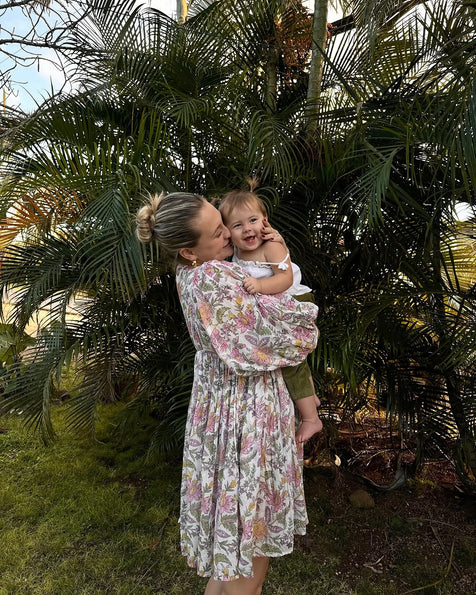 Kyra Mini Dress ~ Fuchsia Bloom