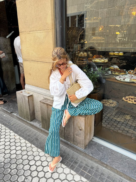 Ria Pants ~ Cyan Candy