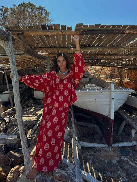 Ria Pants ~ Ruby Red