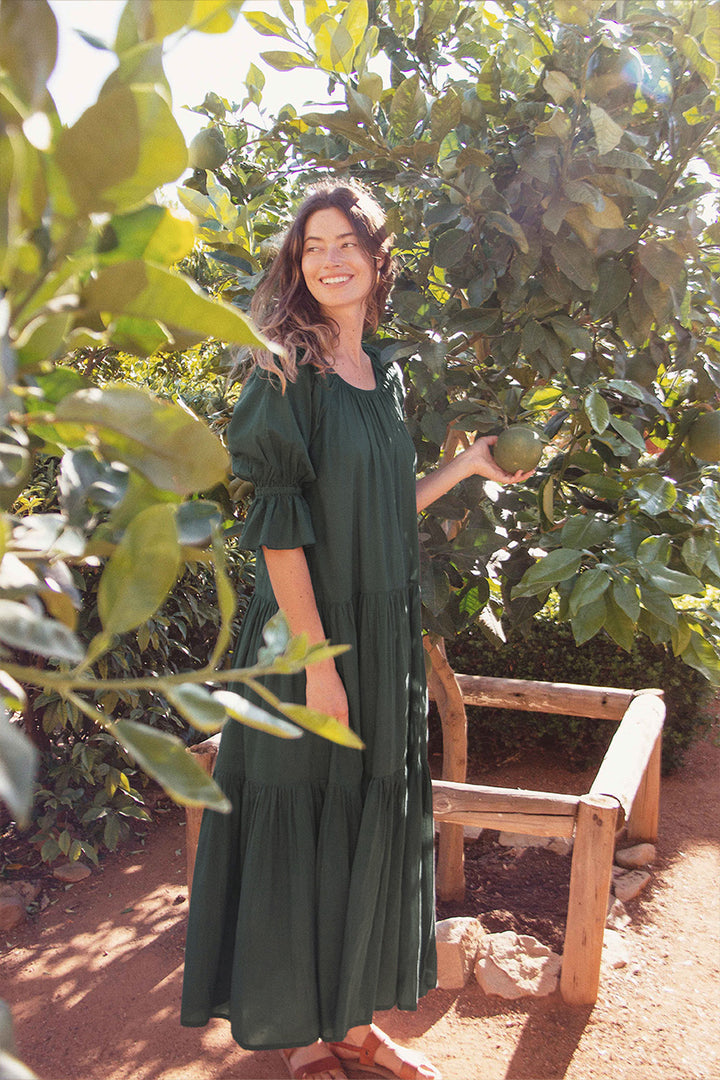 Sahana Gown ~ Emerald